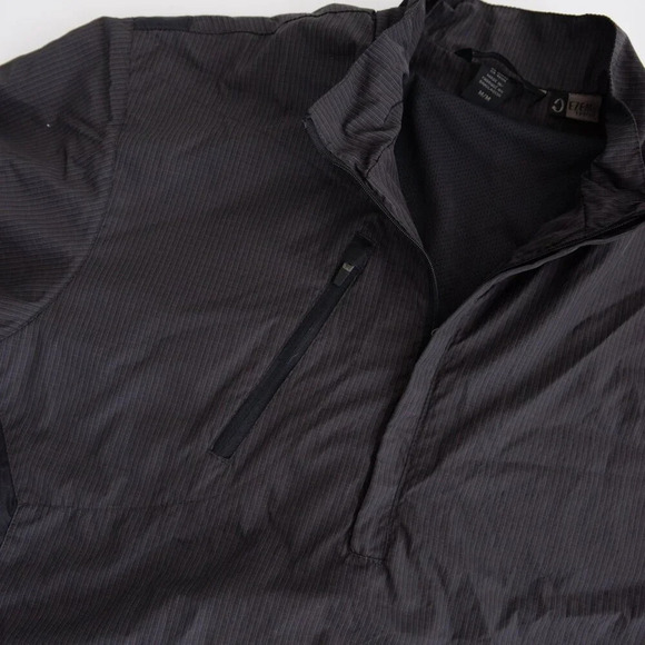 North End Graphite Gray Half Zip Waterproof Nylon Golf  Pullover Jacket M - Picture 12 of 13
